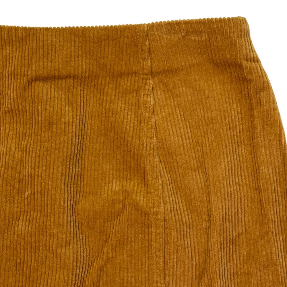 Forever 21 Womens Medium Mini Skirt Snap Corduroy Gold Academia Preppy Coquette - Picture 5 of 10